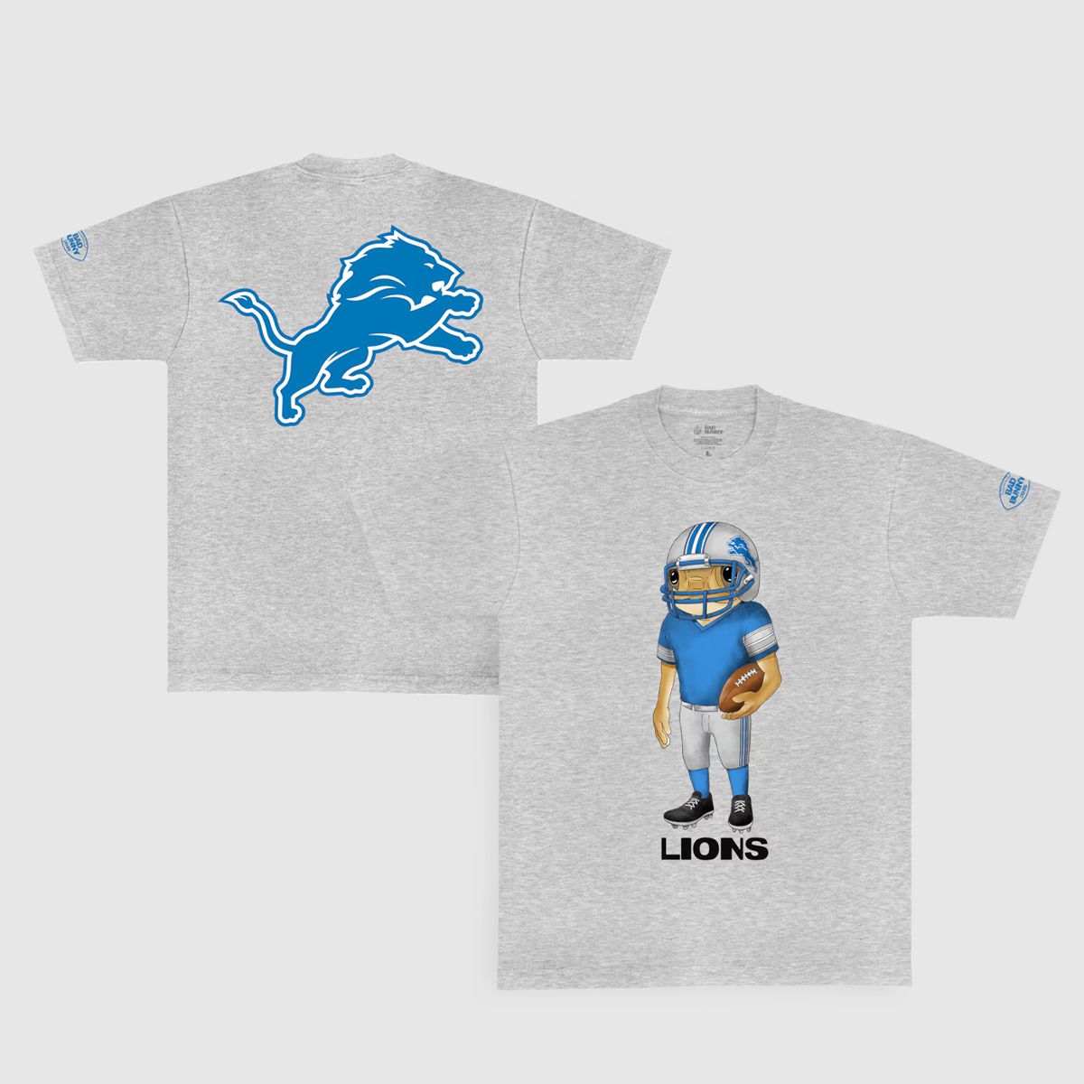 Men 2026 NFL Detroit Lions T-shirt grey 001